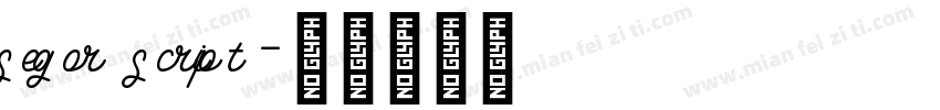 segor script字体转换